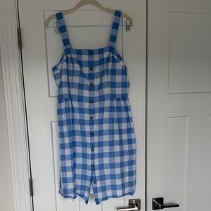 J. Crew Women’s Blue and White Plaid Dress